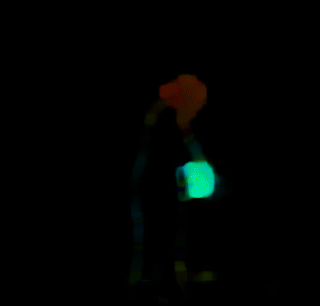 Dense optical flow of dance.avi