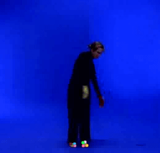 Sparse optical flow of dance.avi