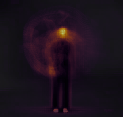 Motion heatmap of dance.avi