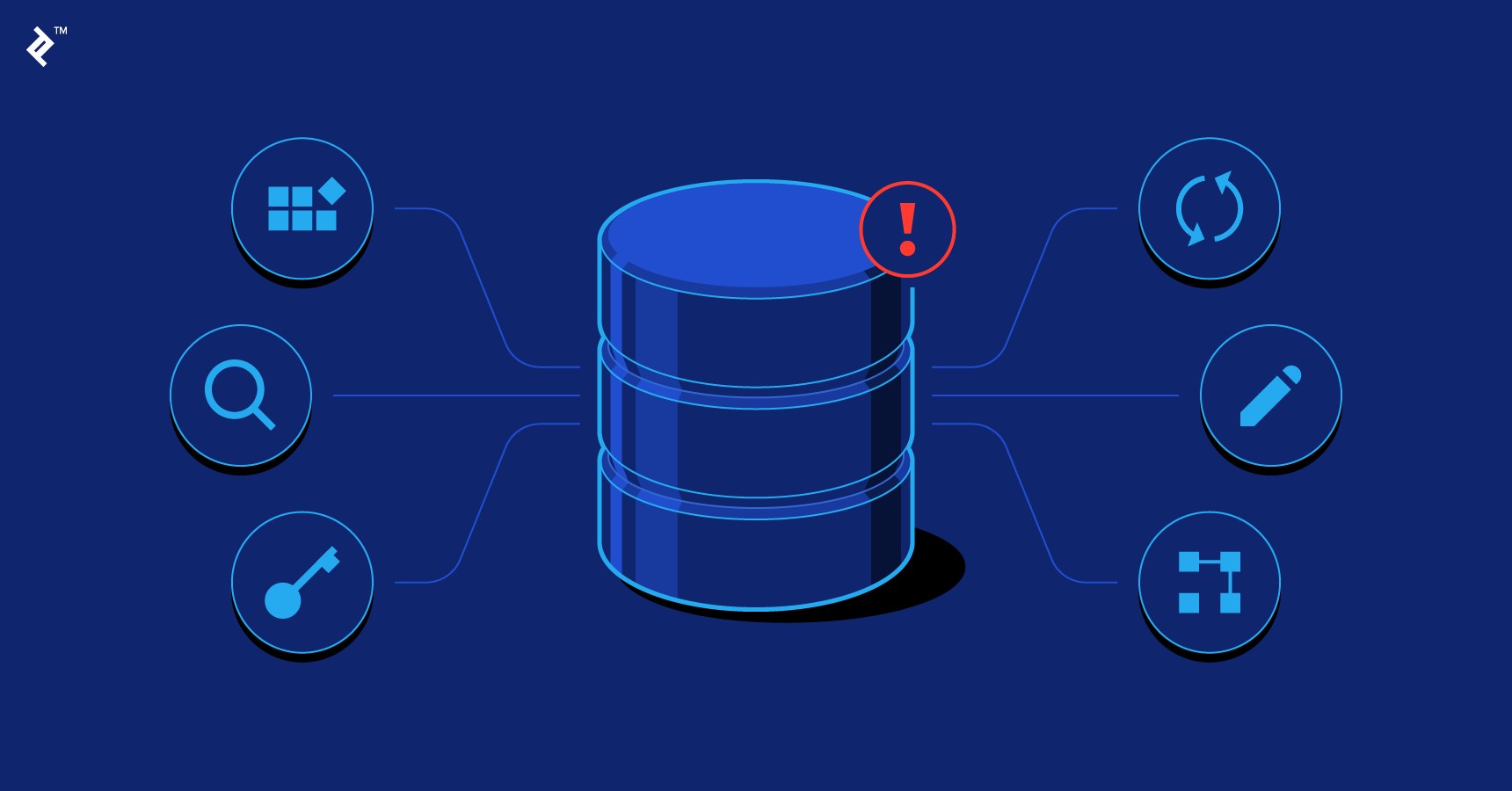 An illustration of a database