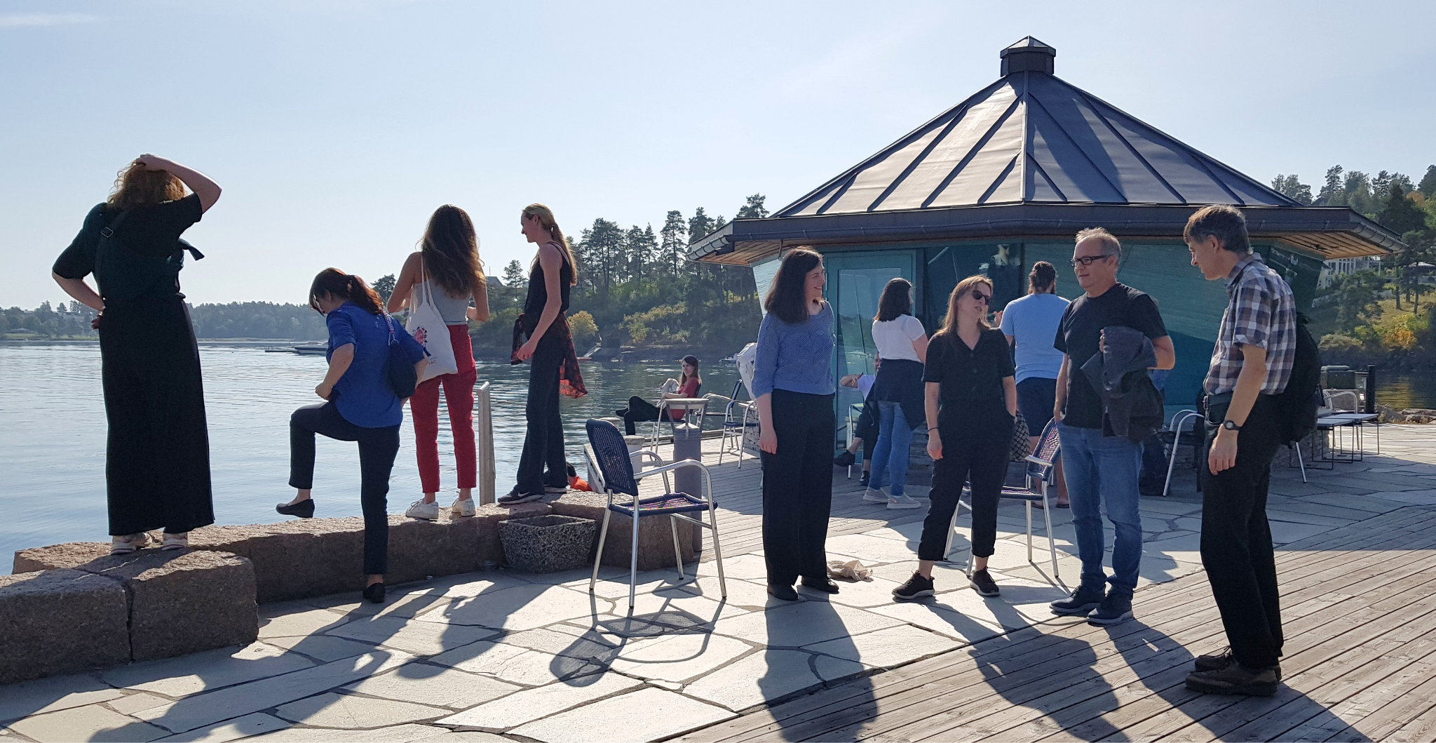 Colleagues on a retreat by the sea